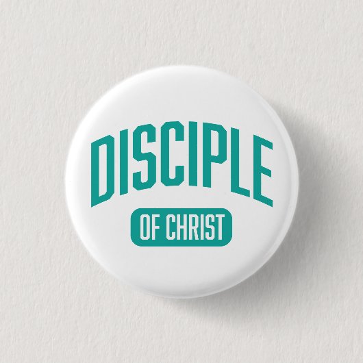 Badge Rond 2,50 Cm bouton Disciple Seagreen (Devant)
