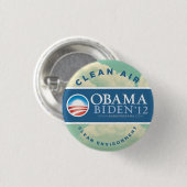 Badge Rond 2,50 Cm Bouton d'Obama 2012 (Devant & derrière)