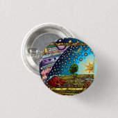 Badge Rond 2,50 Cm Bouton Dôme Flammarion (Devant & derrière)