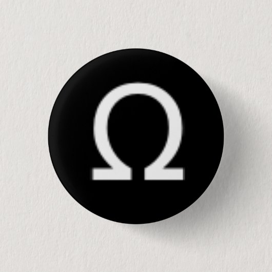 Badge Rond 2,50 Cm Bouton d'Omega (Devant)