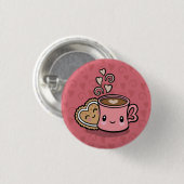 Badge Rond 2,50 Cm Bouton Douceurs (Devant & derrière)