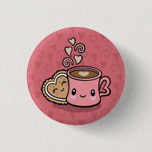 Badge Rond 2,50 Cm Bouton Douceurs (Devant)