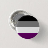 Badge Rond 2,50 Cm Bouton Drapeau Asexuality/Ace Pride (Devant & derrière)
