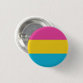 Badge Rond 2,50 Cm Bouton Drapeau De Pride Pansexual (Devant & derrière)