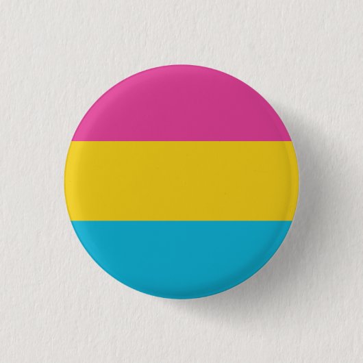 Badge Rond 2,50 Cm Bouton Drapeau De Pride Pansexual (Devant)