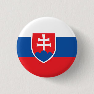 Badge Rond 2,50 Cm Bouton Drapeau de Slovaquie
