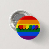 Badge Rond 2,50 Cm Bouton drapeau LGBT (Devant & derrière)