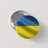 Badge Rond 2,50 Cm Bouton drapeau ukrainien (Devant & derrière)