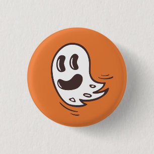 Badge Rond 2,50 Cm Bouton Drôle Illustration Fantôme