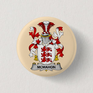 Badge Rond 2,50 Cm Bouton du blason de la famille McMahon 