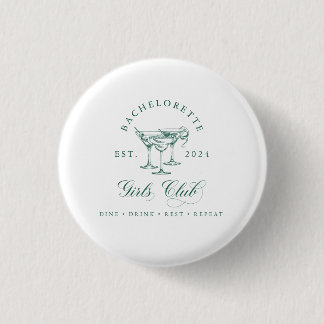 Badge Rond 2,50 Cm Bouton du Club des Jeunes Filles à Marier