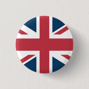 Badge Rond 2,50 Cm Bouton du drapeau britannique Union Jack