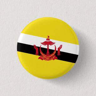 Badge Rond 2,50 Cm Bouton du drapeau patriotique du Brunei