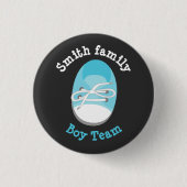 Badge Rond 2,50 Cm bouton du genre d'équipe garçon (Devant)