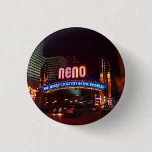 Badge Rond 2,50 Cm Bouton du panneau d'arc Reno #1