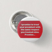 Badge Rond 2,50 Cm Bouton du président Pro Donald Trump (Devant & derrière)
