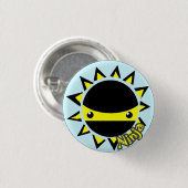 Badge Rond 2,50 Cm Bouton du soleil de Ninja (Devant & derrière)