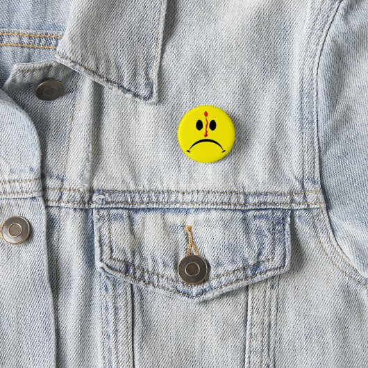 Badge Rond 2,50 Cm Bouton d'Unsmile (En situation)