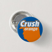 Badge Rond 2,50 Cm Bouton Effacer orange (Devant & derrière)