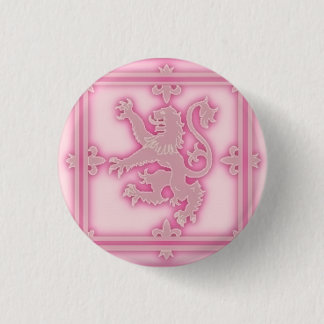 Badge Rond 2,50 Cm Bouton effréné de lueur de rose de lion