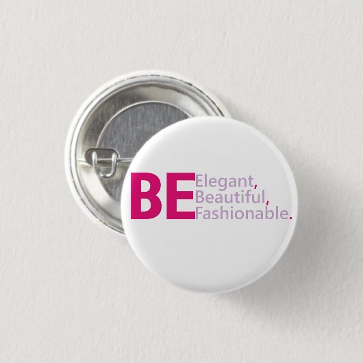 Badge Rond 2,50 Cm Bouton Elégant (Devant & derrière)