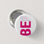 Badge Rond 2,50 Cm Bouton Elégant (Devant & derrière)