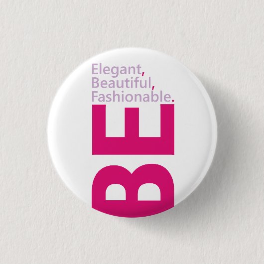 Badge Rond 2,50 Cm Bouton Elégant (Devant)