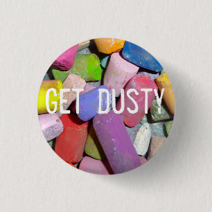 Badge Rond 2,50 Cm Bouton en pastel d'artiste