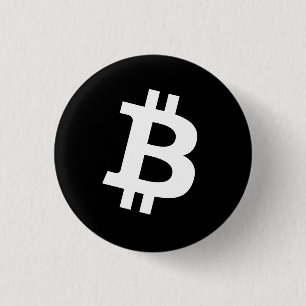 Badge Rond 2,50 Cm Bouton épinglé Bitcoin (Petit)