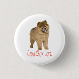 Badge Rond 2,50 Cm Bouton épinglé Chien Chien Chow Chow