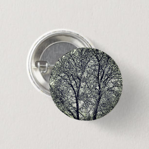 Badge Rond 2,50 Cm Bouton épinglé de photographie de branches d'arbre