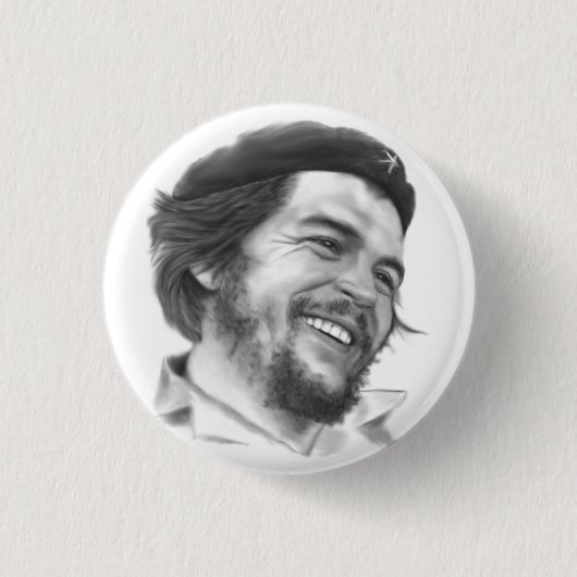 Badge Rond 2,50 Cm Bouton Ernesto "Che" Guevara (Devant)