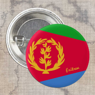 Badge Rond 2,50 Cm Bouton Erythrée, mode Drapeau Erythréen patriotiqu