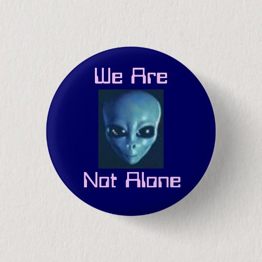 Badge Rond 2,50 Cm Bouton étranger ! (Devant)