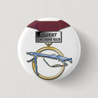 Badge Rond 2,50 Cm Bouton expert de médaille d'artilleur de machine