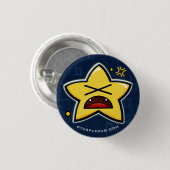 Badge Rond 2,50 Cm bouton fâché de starplexus (Devant & derrière)