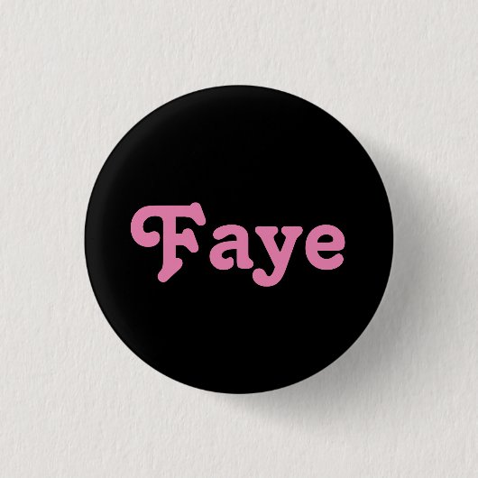 Badge Rond 2,50 Cm Bouton Faye (Devant)