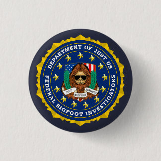 Badge Rond 2,50 Cm Bouton FBI-Fédéral d'investigateur de Bigfoot