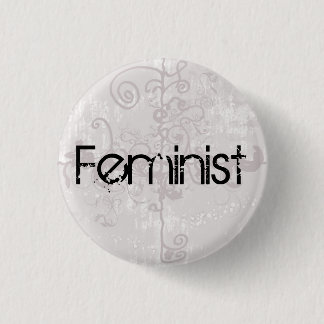 Badge Rond 2,50 Cm Bouton féministe