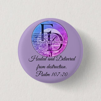 Badge Rond 2,50 Cm Bouton Femme Delivrance