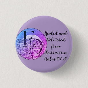 Badge Rond 2,50 Cm Bouton Femme Delivrance