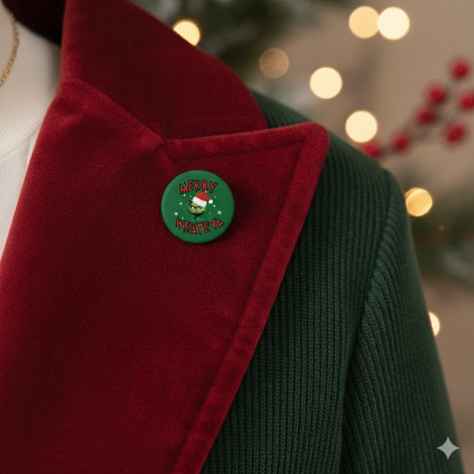 Badge Rond 2,50 Cm Bouton Fêtes de Noël amusant
