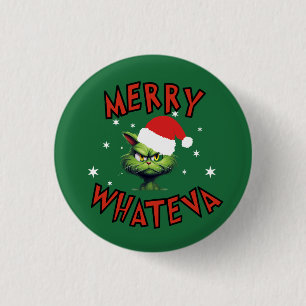 Badge Rond 2,50 Cm Bouton Fêtes de Noël amusant