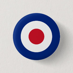 Badge Rond 2,50 Cm bouton feu