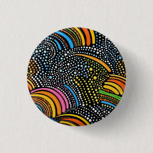 Badge Rond 2,50 Cm Bouton fierté arc-en-ciel
