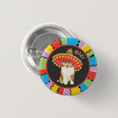 Badge Rond 2,50 Cm Bouton Fiesta Collie (Devant & derrière)
