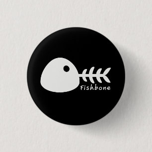 Badge Rond 2,50 Cm Bouton FishBone
