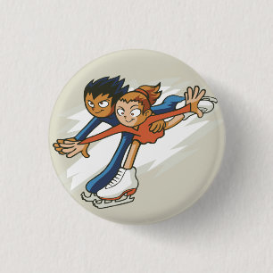Badge Rond 2,50 Cm Bouton Flair des patineurs