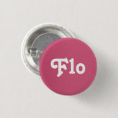 Badge Rond 2,50 Cm Bouton Flo (Devant & derrière)