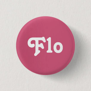 Badge Rond 2,50 Cm Bouton Flo